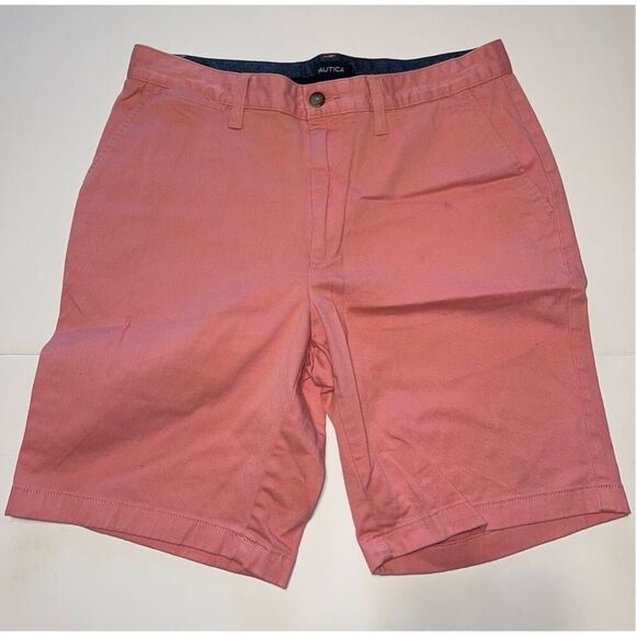 Nautica Pink Bermuda Shorts -‎ Size 32 - Picture 1 of 7